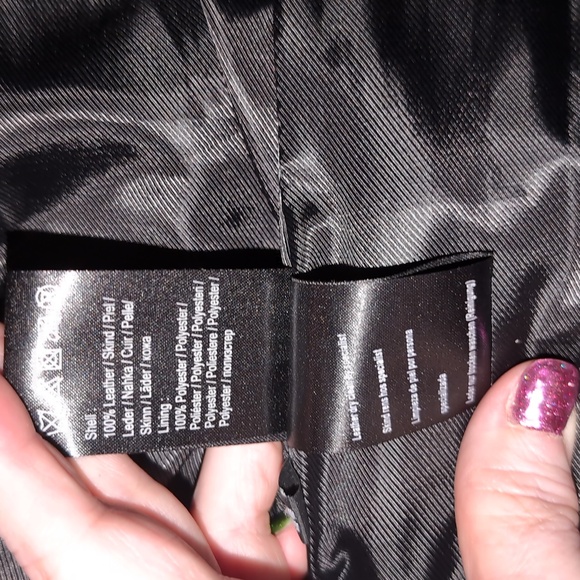 GESTUZ Genuine LEATHER Puffer Jacket. Black. Size EU36 (Medium) Unisex - Picture 9 of 9